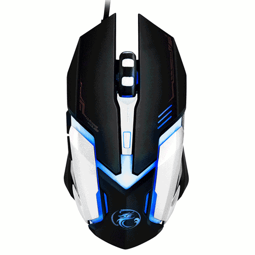 Universal IMICE Computer Game Mouse Respiratory LED Backlight Gaming Mice X7 Double Click 7 Buttons USB Wired Optical Yellow