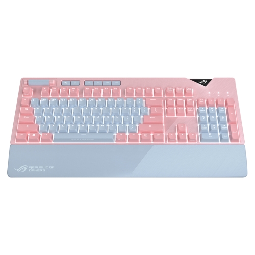 

ASUS Strix Flare Pink LTD RGB Backlight Wired Mechanical Brown Switch Gaming Keyboard with Detachable Wrist Rest