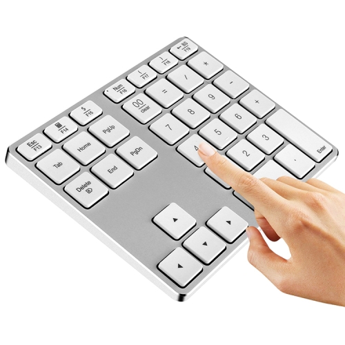 

MC Saite MC-308BT 35 Keys Bluetooth Numeric Keyboard for Windows / iOS / Android(Silver)