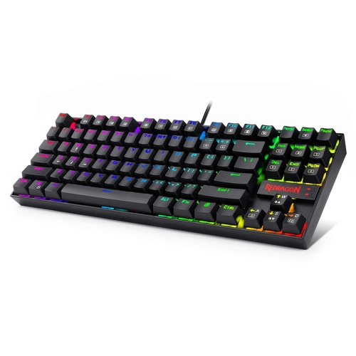 

REDRAGON K552RGB RGB Lighting Mechanical Blue Shaft Gaming Wired Keyboard (Black)