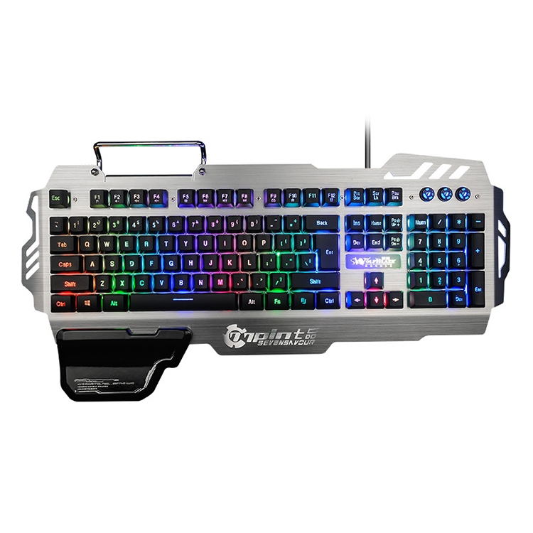 

7pin PK900 RGB Lighting Macro Definition Blue Shaft Gaming Wired Keyboard, Thin Film Version