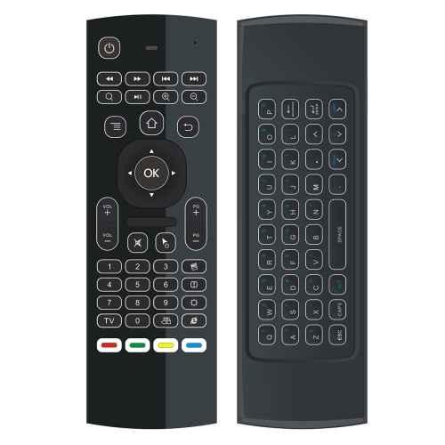 

mx3 2 in 1 6-axis Air Mouse 2.4G Wireless Backlight Keyboard + Somatosensory Remote Control for Android TV Box Player & PC & Tablet