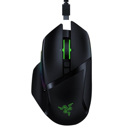 

Razer Basilisk Ultimate 20000 DPI Optical 11-keys Programmable 2.4GHz Wireless + Wired Gaming Mouse without Charging Base, Cable Length: 1.8m (Black)