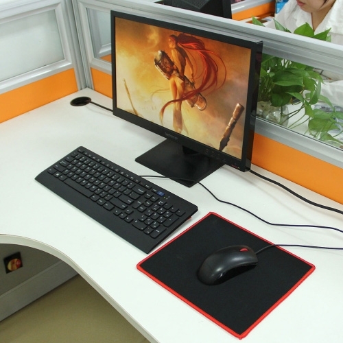 

Extended Large Waterproof Slim Anti-Slip Soft Rubber Smooth Cloth Surface Game Keyboard Mouse Pad Mat, Size: 270 x 220 x 3 mm