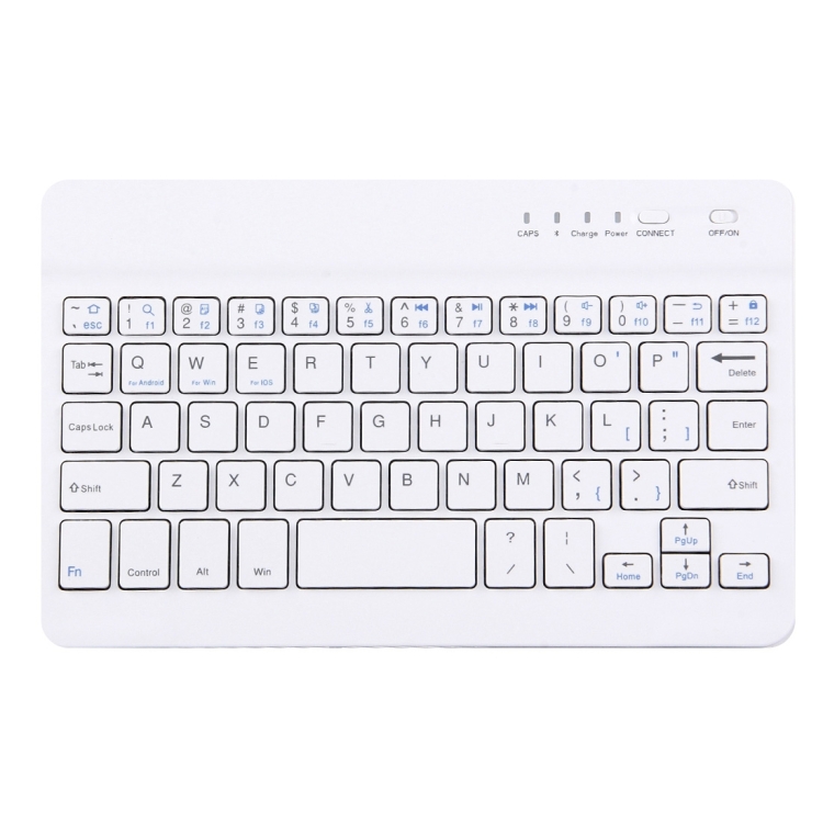 

Portable Bluetooth Wireless Keyboard, Compatible with 9 inch Tablets with Bluetooth Functions (White)