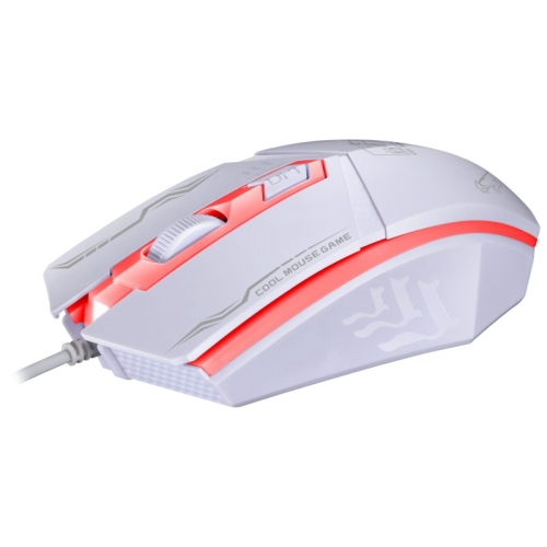 

Chasing Leopard 199 USB 1600DPI Three-speed Adjustable LED Backlight Wired Optical Gaming Mouse, Length: 1.3m(White)