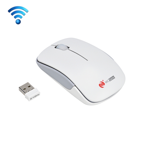 

MC Saite MC-367 2.4GHz Wireless Mouse with USB Receiver for Computer PC Laptop (White)