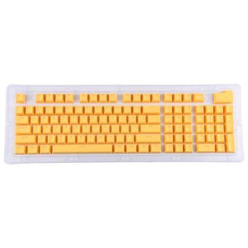 

ABS Translucent Keycaps, OEM Highly Mechanical Keyboard, Universal Game Keyboard (Yellow)