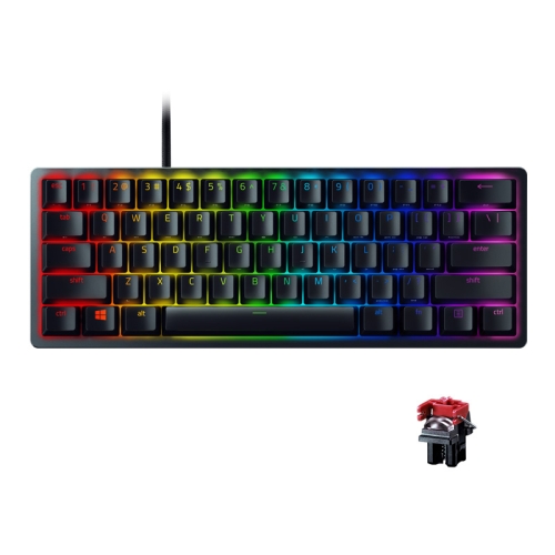 

Razer Huntsman Mini 61 Keys RGB Lighting Wired Gaming Mechanical Keyboard, Linear Optical Axis (Black)