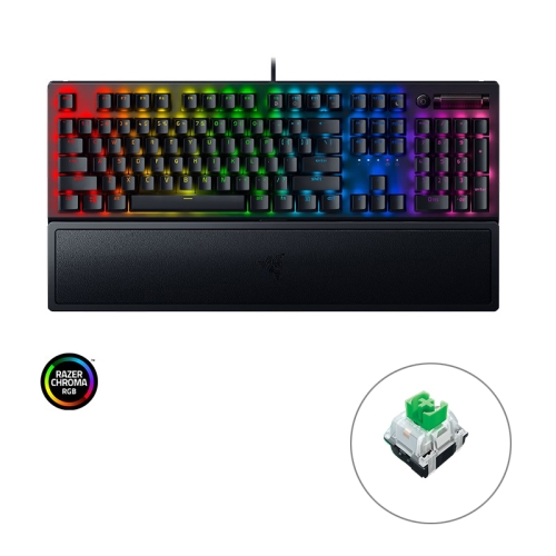 

Razer BlackWidow V3 RGB Lighting Wired Game Mechanical Keyboard (Green Shaft)