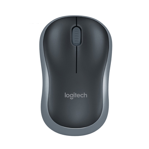 

Logitech M186 4-keys Bilateral Symmetry 1000DPI Wireless Optical Mouse with Receiver Storage Bin, Wireless Range: 25m (Black Grey)