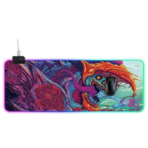 

Computer Monster Pattern Illuminated Mouse Pad, Size: 80 x 30 x 0.4cm