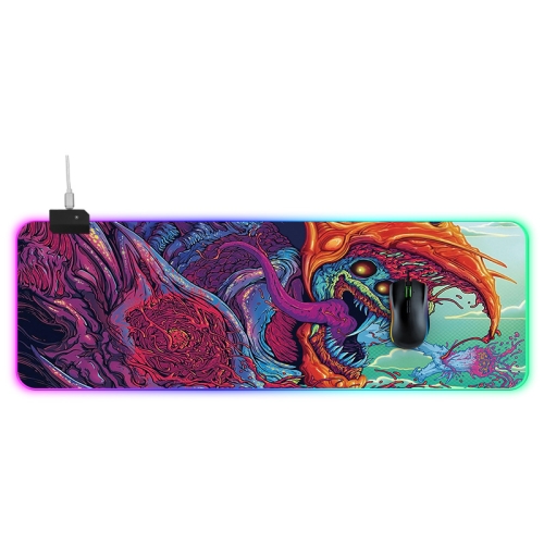 

Computer Monster Pattern Illuminated Mouse Pad, Size: 90 x 30 x 0.4cm