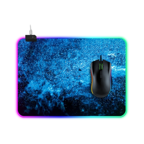 

Computer Blue Illuminated Mouse Pad, Size: 35 x 25 x 0.4cm