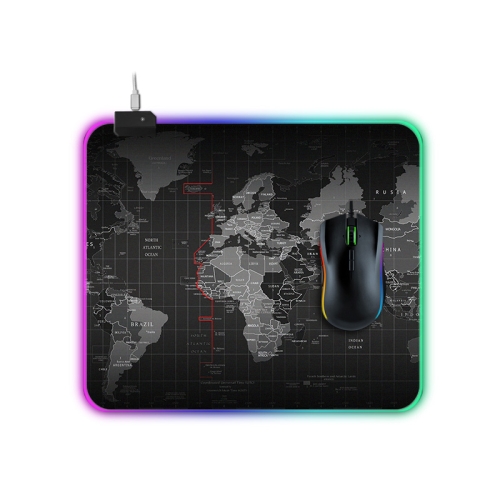 

Computer World Map Pattern Illuminated Mouse Pad, Size: 35 x 30 x 0.4cm