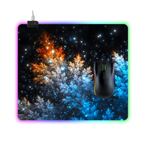 

Computer Starry Sky Pattern Illuminated Mouse Pad, Size: 35 x 30 x 0.4cm