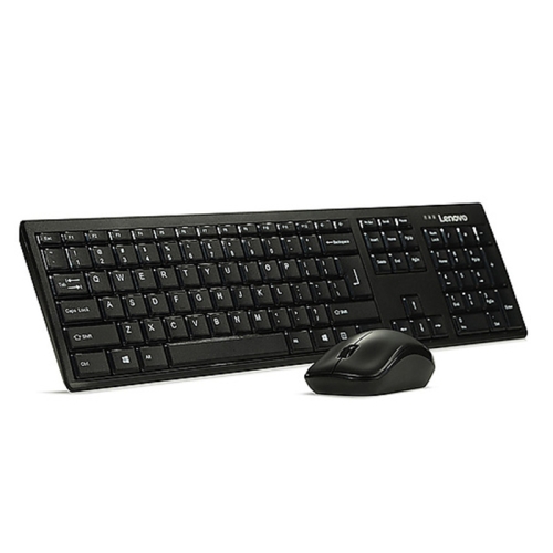 

Lenovo KN100 Simple Wireless Keyboard Mouse Set (Black)