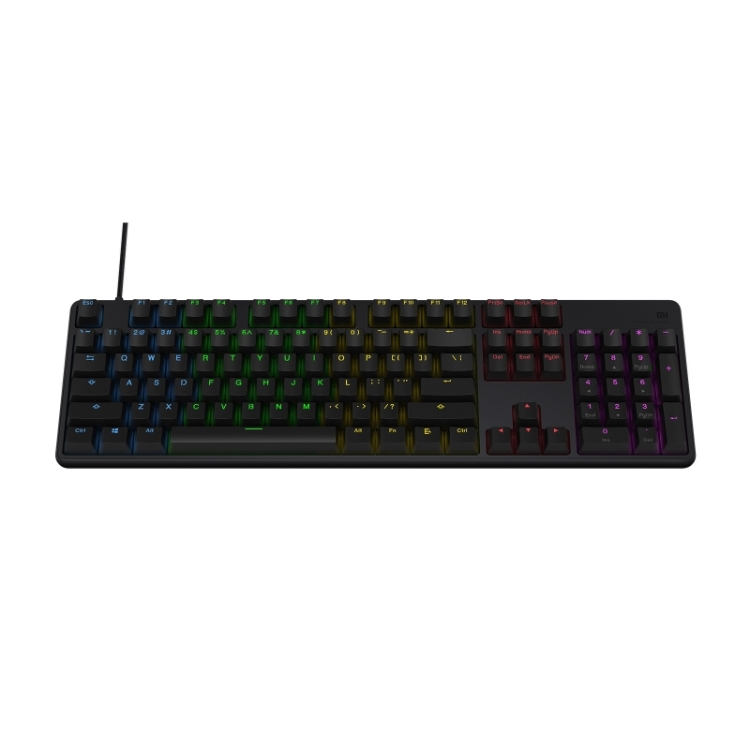 

Original Xiaomi Mi Gaming Keyboard 104 Keys 32-bit ARM Fast Speed USB Wired Keyboard with RGB LED Backlight (Black)