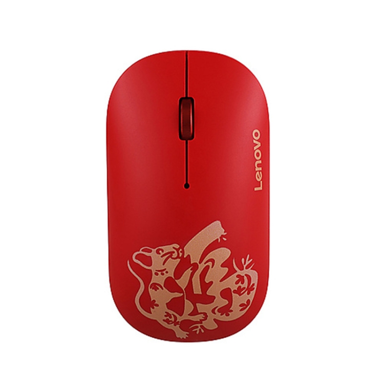 

Lenovo Air Handle Lightweight Portable Mute Wireless Mouse, Blessing Mouse Version (Red)
