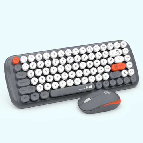 

Ajazz DKS2000 Laptop Computer Household Office Wireless Keyboard Mouse Set (Grey)