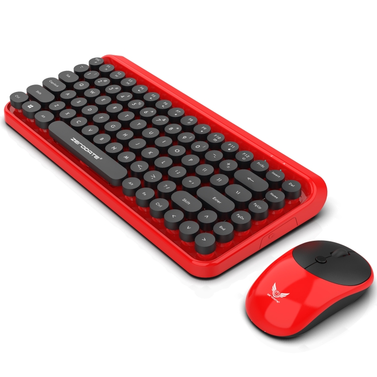 

ZERODATE LD-WKM800 84 Keys Keyboard + 4 Keys Mouse 2.4G Wireless Multimedia Kit(Red)