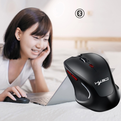 

HXSJ T21 2.4GHz Bluetooth 3.0 6-keys Wireless 2400DPI Four-speed Adjustable Optical Gaming Mouse for Desktop Computers / Laptops