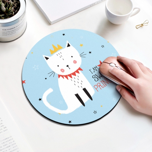 

Princess Cat Pattern Circular Mouse Pad, Diameter: 22cm