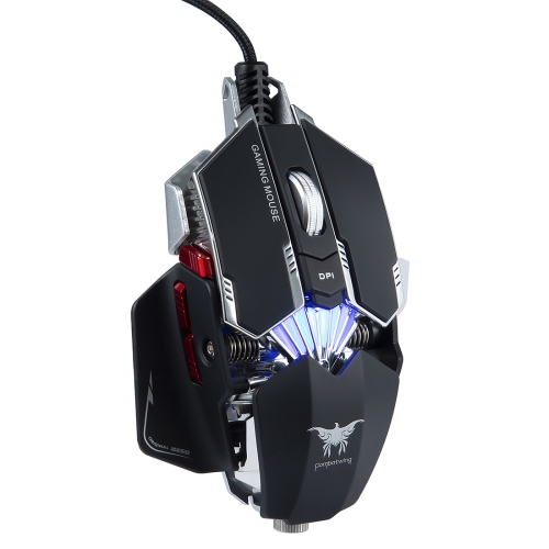 

Combatwing CW20 PRO RGB Lights 4000 DPI Gaming Mouse, Upgrade Version, Length: 1.5m (Black)