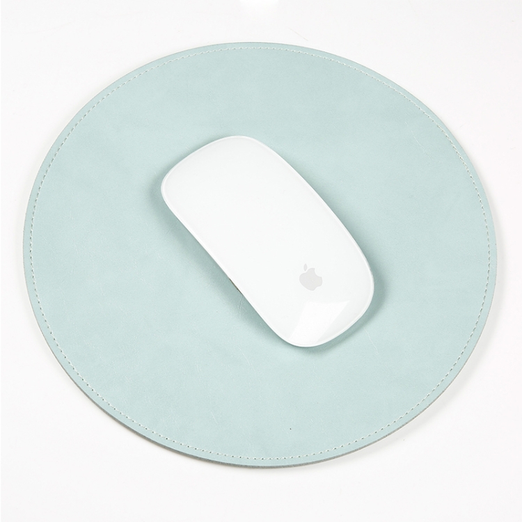 

Microfiber Crazy Horse Texture Circular Waterproof Mouse Pad(Mint Green)