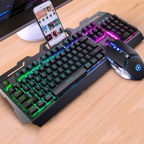 

YINDIAO V2 Mechanical Feel Gaming Keyboard Mouse Set (Black Rainbow Light)