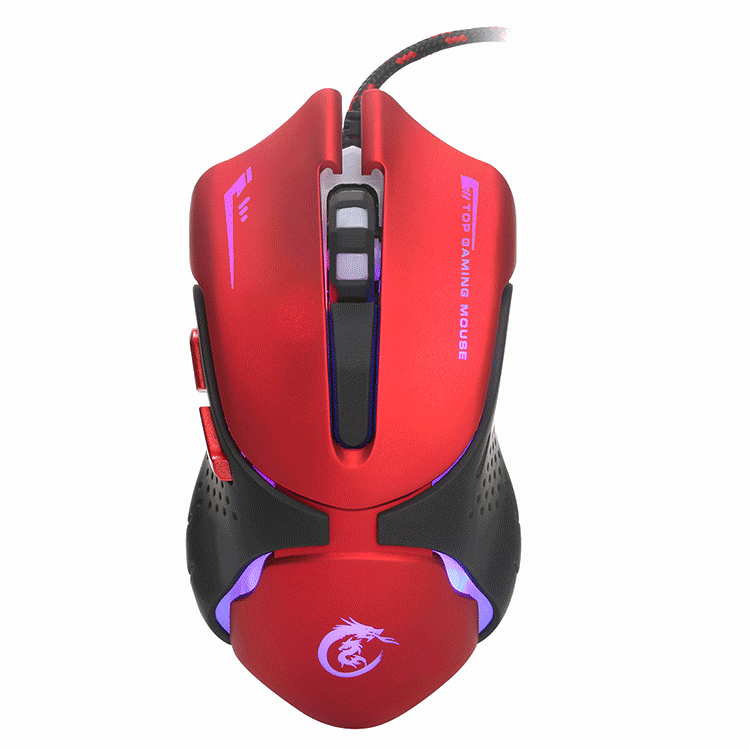 Wired 6 Keys 3200 DPI Adjustable Ergonomics Optical Gaming Mouse