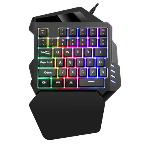 

G94 35-key Colorful Backlit Mechanical Gaming Keyboard One-handed Wired Keyboard