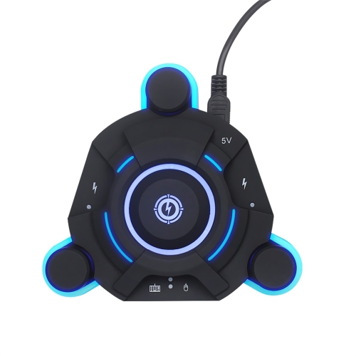 

HXSJ A2 Bluetooth 5.0 Keyboard Mouse Bluetooth Gaming Converter, Can Be Pressed Version