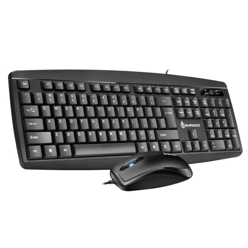 

SHIPADOO D300 104 Key General Gaming Office Business Wired Keyboard Optical Mouse Set USB Interface