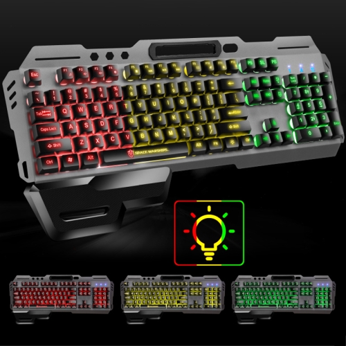 

SHIPADOO GK70 Wired RGB Floating Detachable Hand Rest Character Translucent Three-color Switching Gaming Keyboard