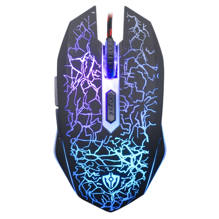 

SHIPADOO X2 Wrangler Colorful Recirculating Breathing Light Crack Professional Competitive Gaming Luminous Wired Mouse(Black)