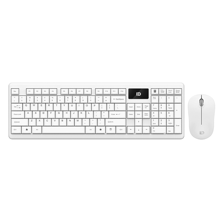 

FOETOR 1600 Wireless Keyboard and Mouse Set (White)