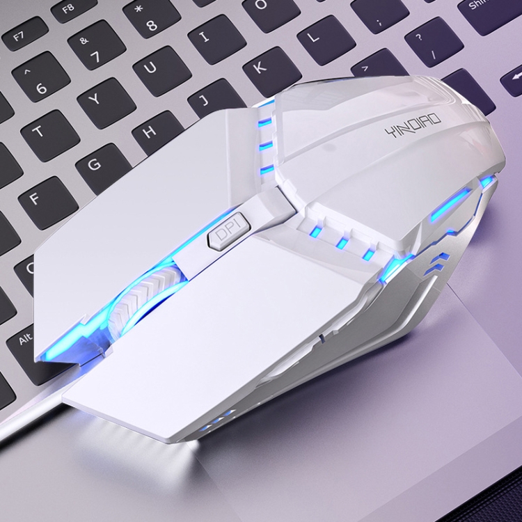 

YINDIAO 6 Keys Gaming Office USB Mute Mechanical Wired Mouse(White)