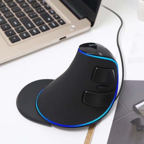 

DELUX M618 Plus Wired Blue Version Optical Mouse Ergonomic Vertical Mouse 1600DPI