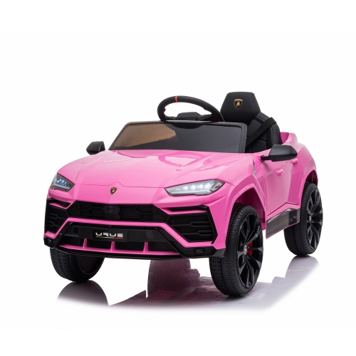 

[US Warehouse] Children Ride on Car 12V Electric 4 Wheels Car Kids Toys with Parent Remote Control & Foot Pedal & LED Headlights(Pink)