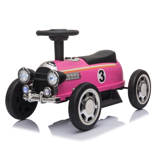 

[US Warehouse] 6V Kids Electric Ride On Car with Music Player & LED Lights (Pink)