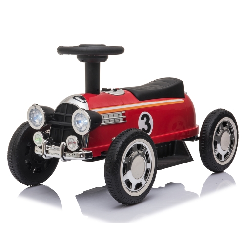 

[US Warehouse] 6V Kids Electric Ride On Car with Music Player & LED Lights (Red)