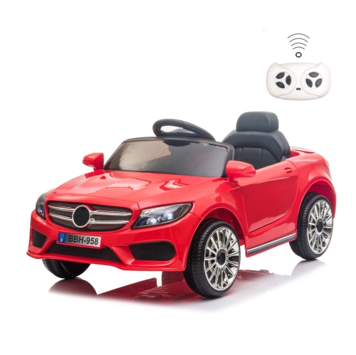 

[US Warehouse] LQ 12V Kids Double Drive 3 Speed 2.4GHz Remote Control Ride On Car with LED Lights(Red)