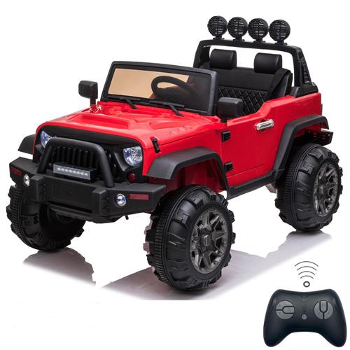 

[US Warehouse] 12V Kids Ride On Car 2.4GHz Remote Control Double Drive SUV Off-Road Vehicle with MP3 & LED Lights (Red)