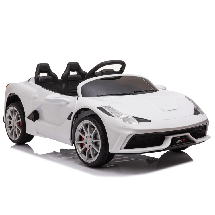 

[US Warehouse] 12V Kids Ride On Car 2.4GHz Remote Control Double Drive 3 Speed Sports Car (White)