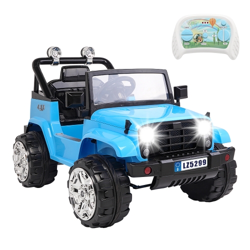 

[US Warehouse] LEADZM LZ-5299 Small Jeep 12V 7Ah x 1 Dual Drive Ride On Car with 2.4G Remote Control (Blue)