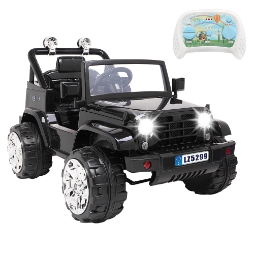 

[US Warehouse] LEADZM LZ-5299 Small Jeep 12V 7Ah x 1 Dual Drive Ride On Car with 2.4G Remote Control (Black)