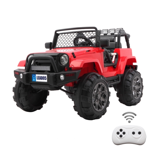 

[US Warehouse] LEADZM LZ-905 Remodeled Jeep Dual Drive 45Wx2 12V 7AHx1 Ride On Car with 2.4G Remote Control (Red)