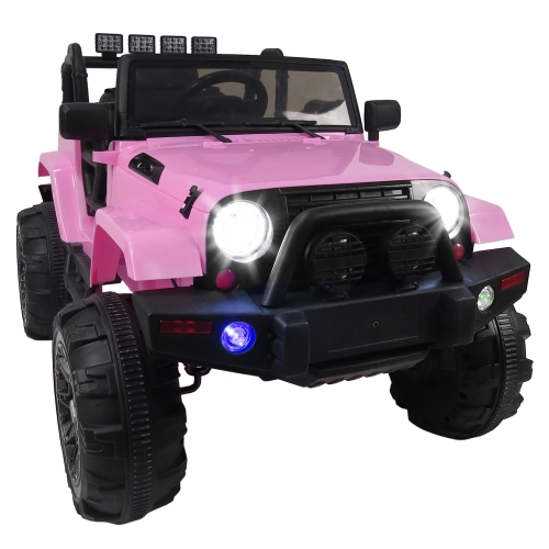

[US Warehouse] 12V Kids Ride On Car SUV 3 Speed Off-Road Vehicle with MP3 & Remote Control & LED Lights (Pink)