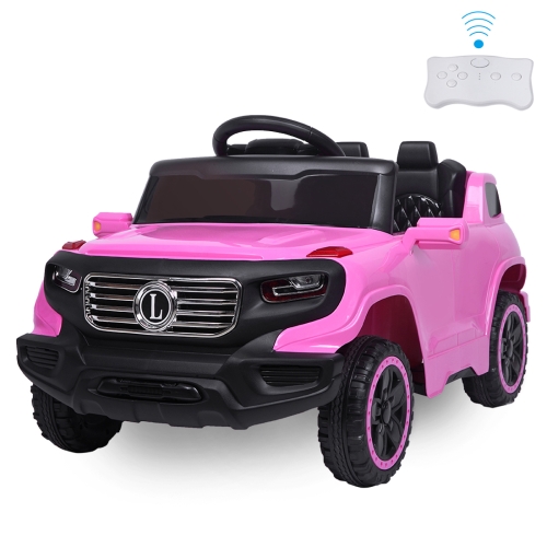 

[US Warehouse] 2.4GHz Kids Children LED Lights Remote Control Single Drive Ride On Car Electric Car, Ordinary Music Version (Pink)